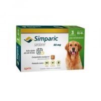 Antipulgas Simparic 80 mg para cães 20,1 a 40 kg