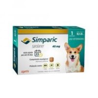 Antipulgas Simparic 40 mg para cães 10,1 a 20 kg