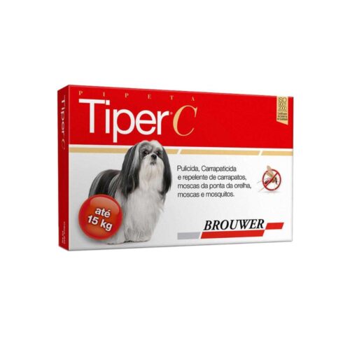 Tiper C para Cães até 15kg Pipeta Brouwer Único Tiper C para Cães até 15kg Pipeta Brouwer Único