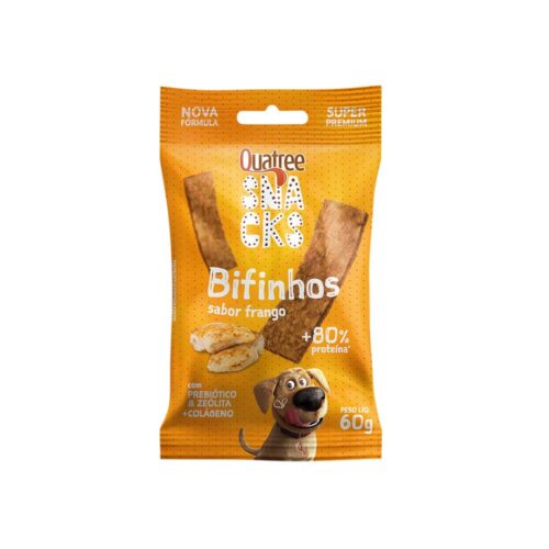 Quatree Snacks Bifinhos Sabor Frango 500g