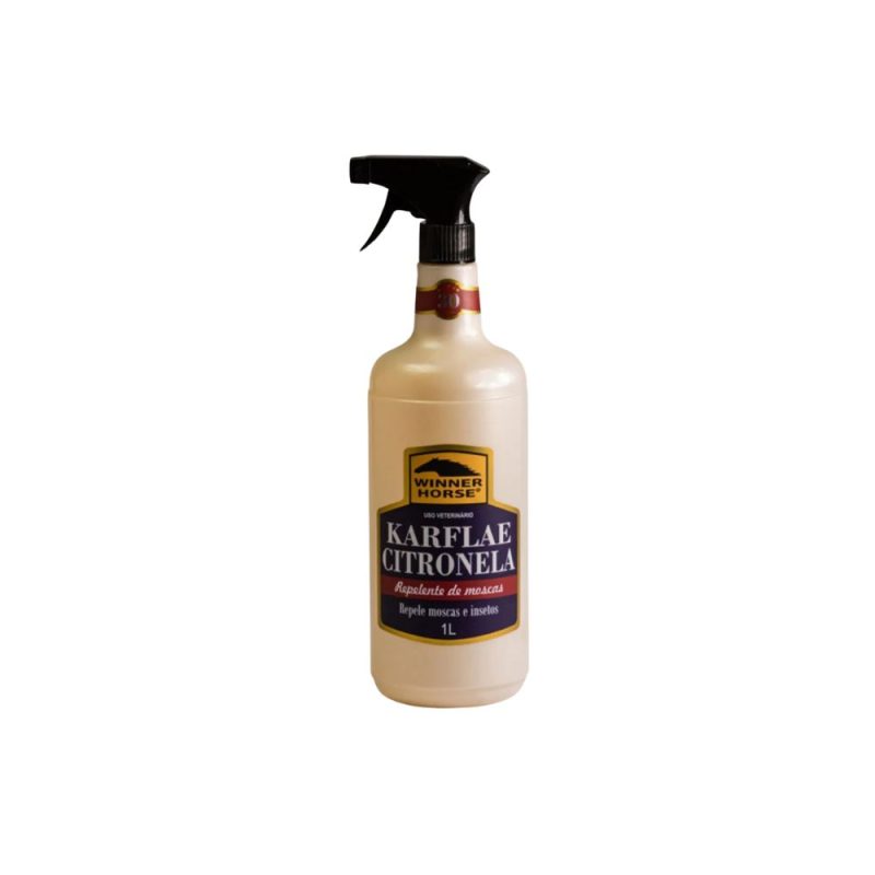 Repelente Natural para Animais Karflae Citronela 1L com Aplicador