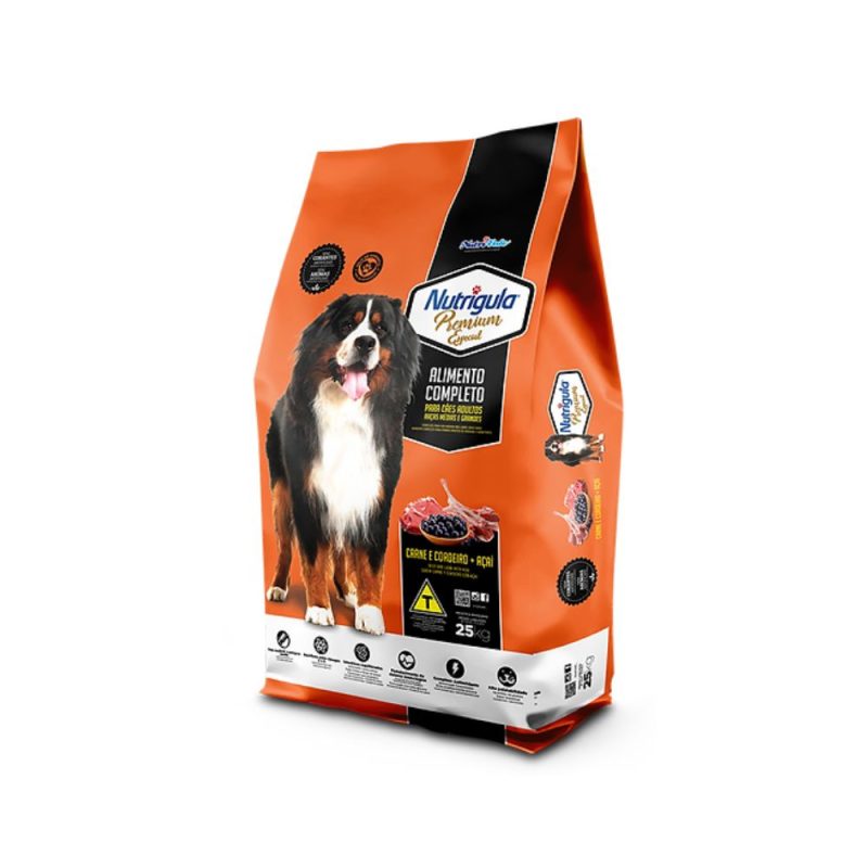 Ração Nutrigula Cães Adultos Premium Especial Cordeiro e Açai 20Kg