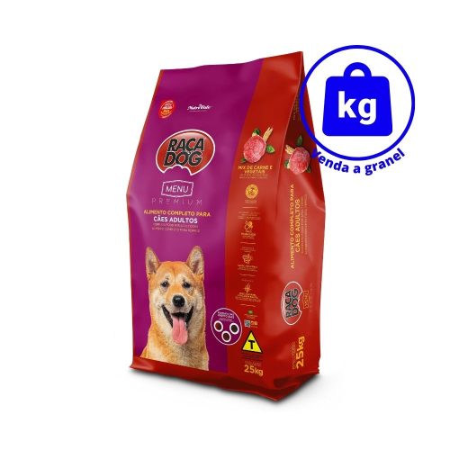 Ração Raça Dog Menu Cães Adultos Mix de Carne e Vegetais a GRANEL Ração Raça Dog Menu Cães Adultos Mix de Carne e Vegetais a GRANEL