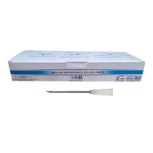Agulha Descartavel 40x16 Branca Caixa com 100 unidades