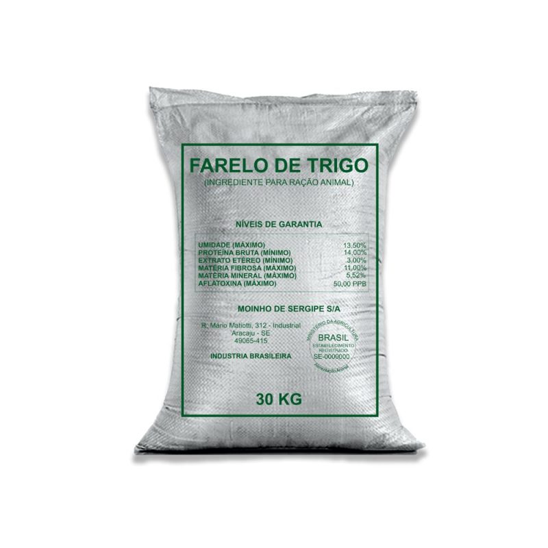 Farelo de Trigo Moinho Sergipe 30Kg