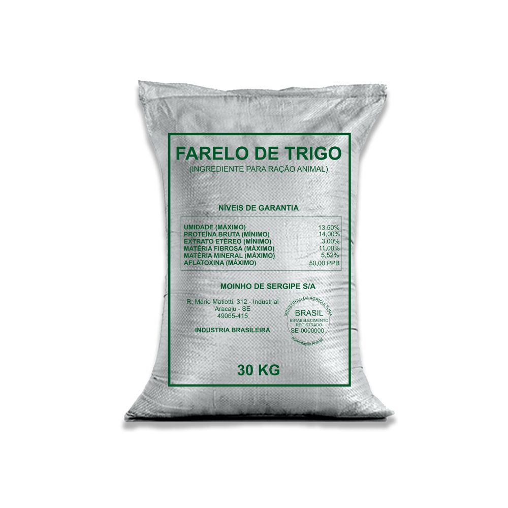 Farelo de Trigo Moinho Sergipe 30Kg