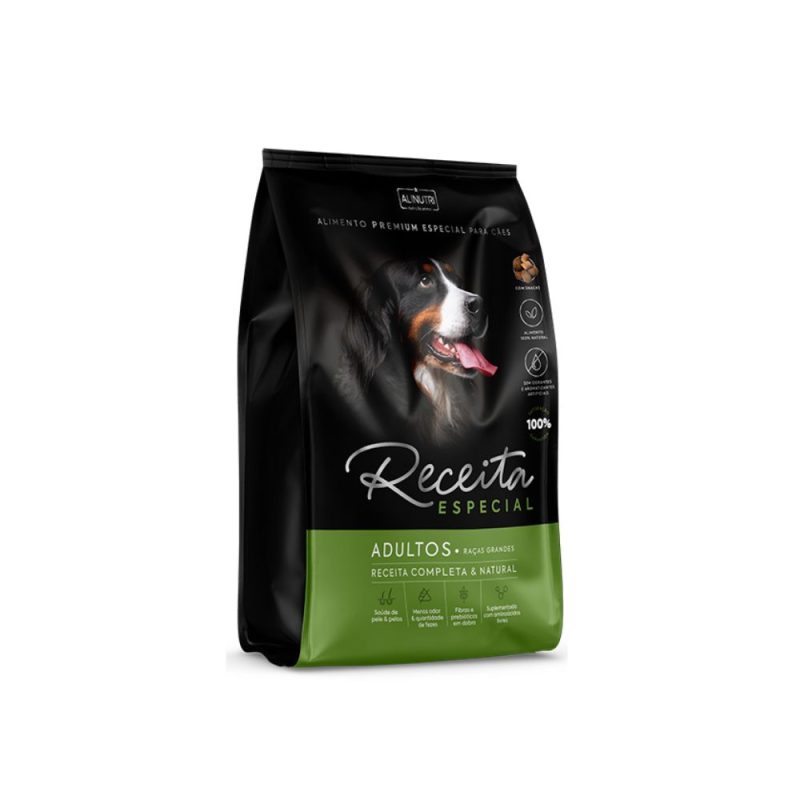 Ração Receita Especial para Cães Adultos Raças Grandes 25Kg