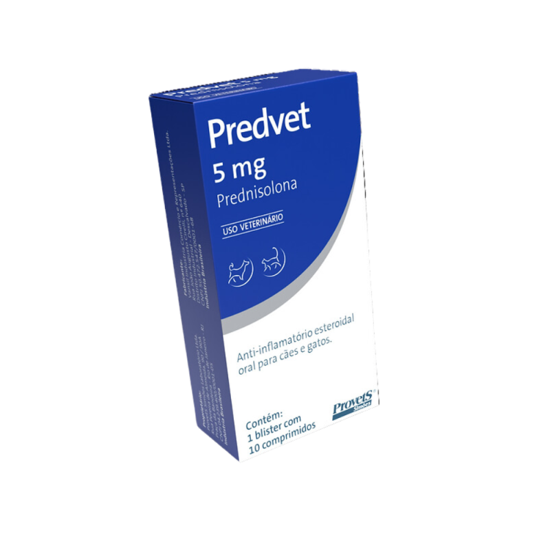 PredVet 5mg com 10 comprimidos