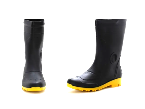 Bota de Borracha Pega Forte Solado Amarelo