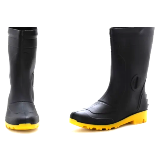 Bota de Borracha Pega Forte Solado Amarelo Bota de Borracha Pega Forte Solado Amarelo