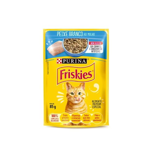 Sachê Friskies Gatos Adultos Sabor Atum ao Molho 85g Sachê Friskies Gatos Adultos Sabor Atum ao Molho 85g