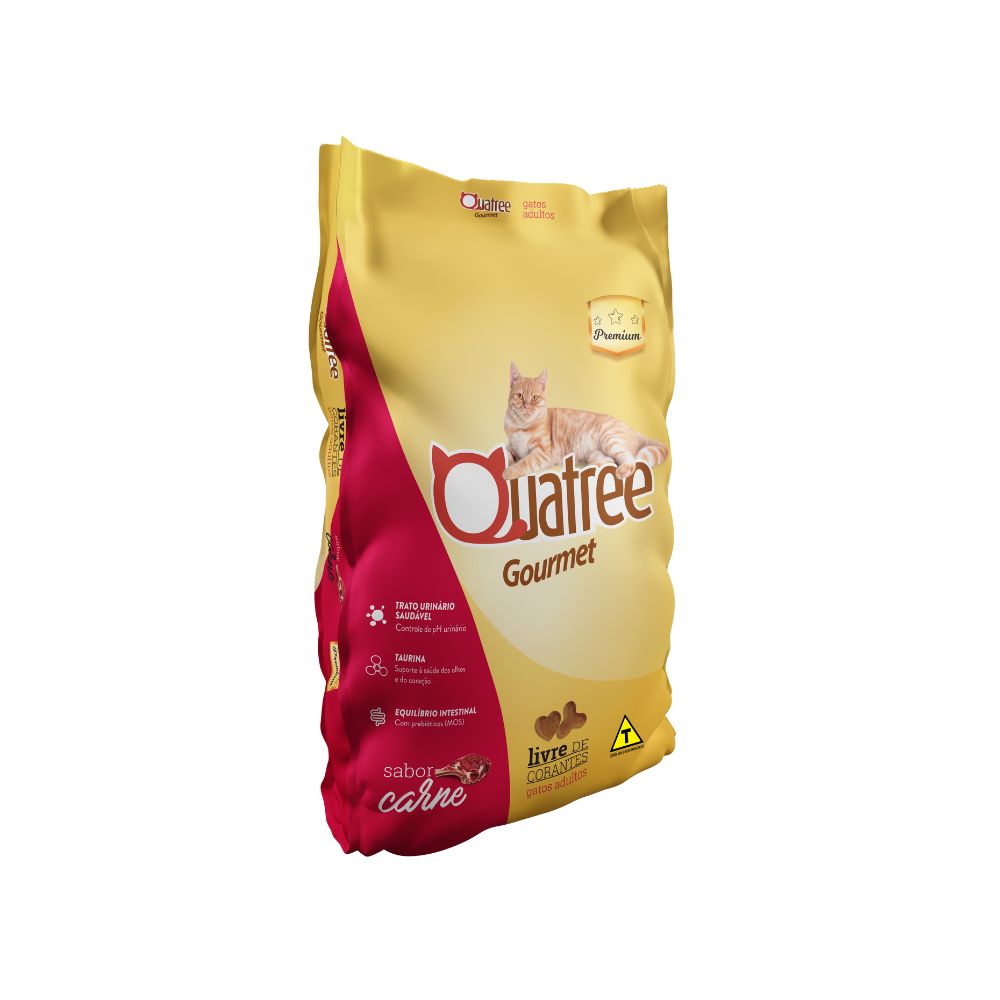 Ração Quatree Gourmet Gatos Adultos Carne 20Kg Ração Quatree Gourmet Gatos Adultos Carne 20Kg