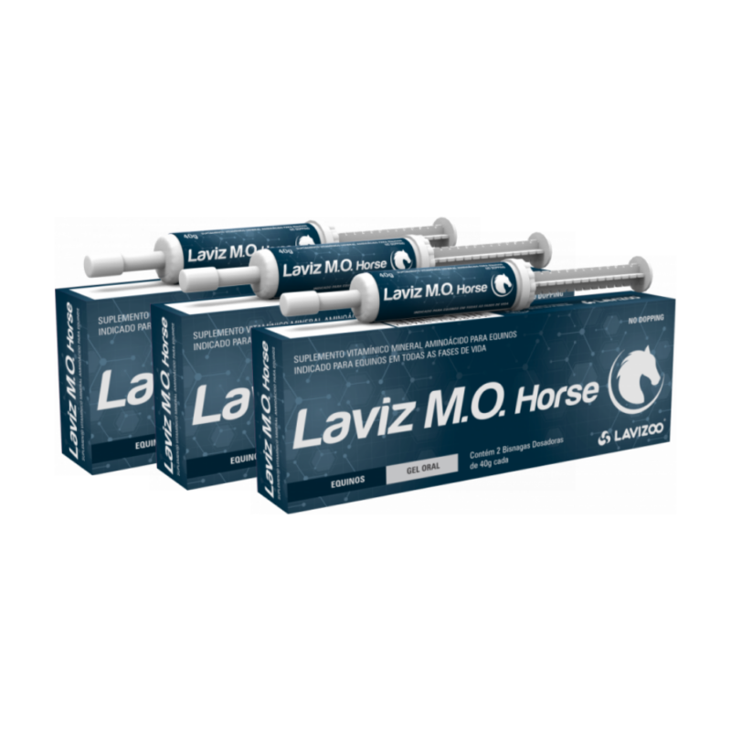 Kit 3 Caixas Laviz Mo Horse 40g