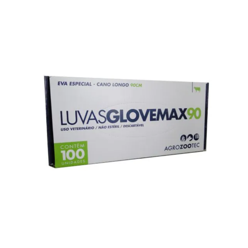 Luva Especial Importada Glovemax Eva 90cm com 100 unidades