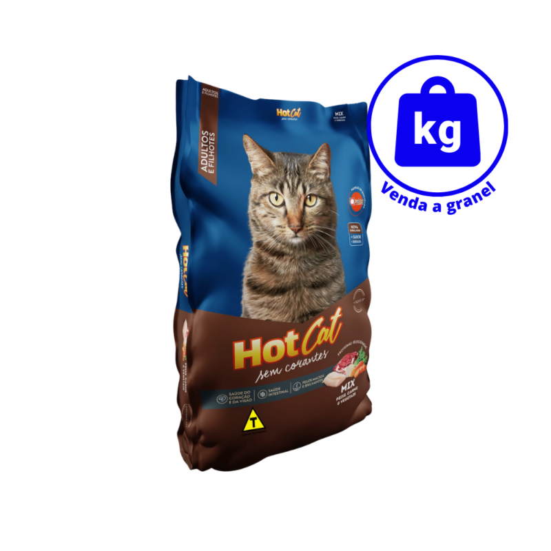 Ração Hot Cat Mix Gatos Adultos Sem Corantes a GRANEL