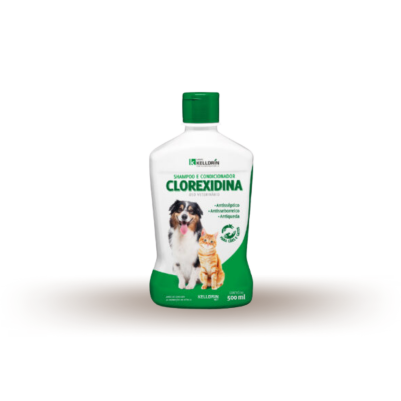 Shampoo e Condicionador Clorexidina Keldrin 500mL
