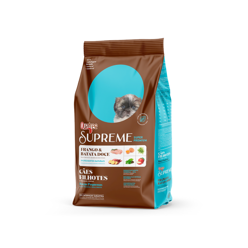 Ração Quatree Supreme Cães Filhotes Raças Pequenas 1Kg Ração Quatree Supreme Cães Filhotes Raças Pequenas 1Kg