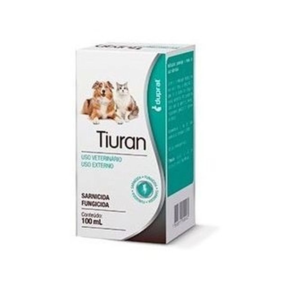 Solução Sarnicida Duprat Tiuran para Cães e Gatos 100mL Solução Sarnicida Duprat Tiuran para Cães e Gatos 100mL
