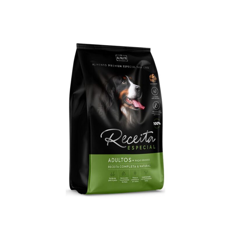 Ração Receita Especial Cães Adultos Raças Grandes 15Kg