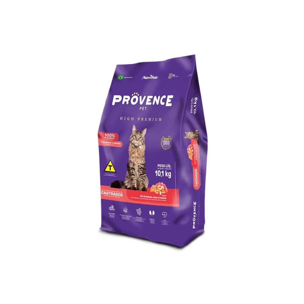 Racao Provence Gatos Castrados Salmao Atum e Camarao 10,1Kg Racao Provence Gatos Castrados Salmao Atum e Camarao 10,1Kg