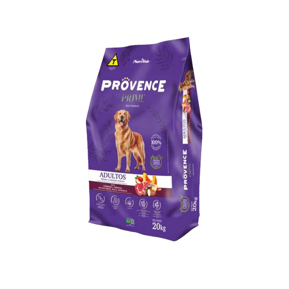 Racao Provence Prime Caes Adultos Sabor Cordeiro, abóbora, batata doce, maçã e mandioca Saco 20Kg Racao Provence Prime Caes Adultos Sabor Cordeiro, abóbora, batata doce, maçã e mandioca Saco 20Kg