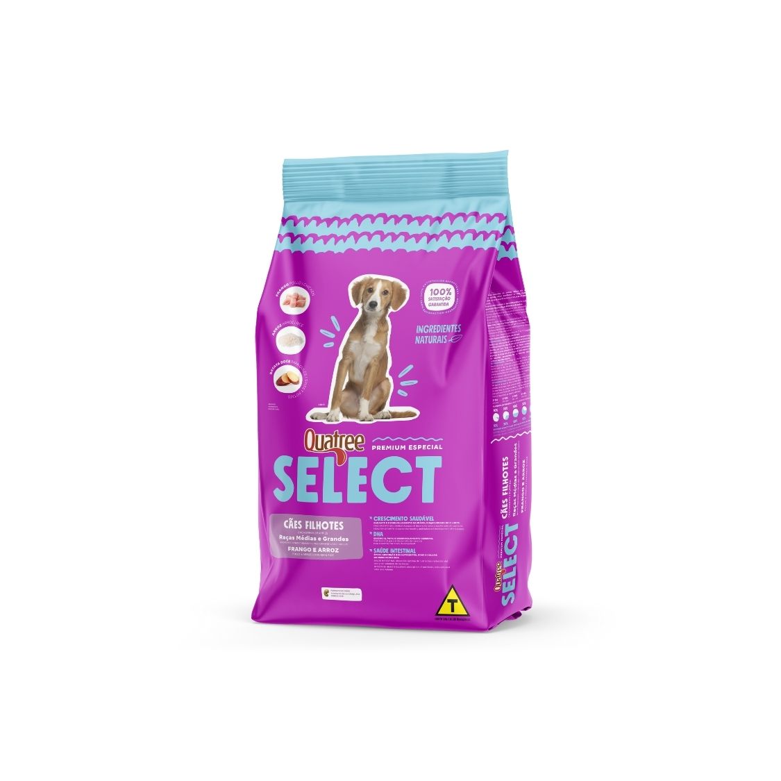 Ração Quatree Select Cães Filhotes Raças Medias e Grandes 20Kg Ração Quatree Select Cães Filhotes Raças Medias e Grandes 20Kg