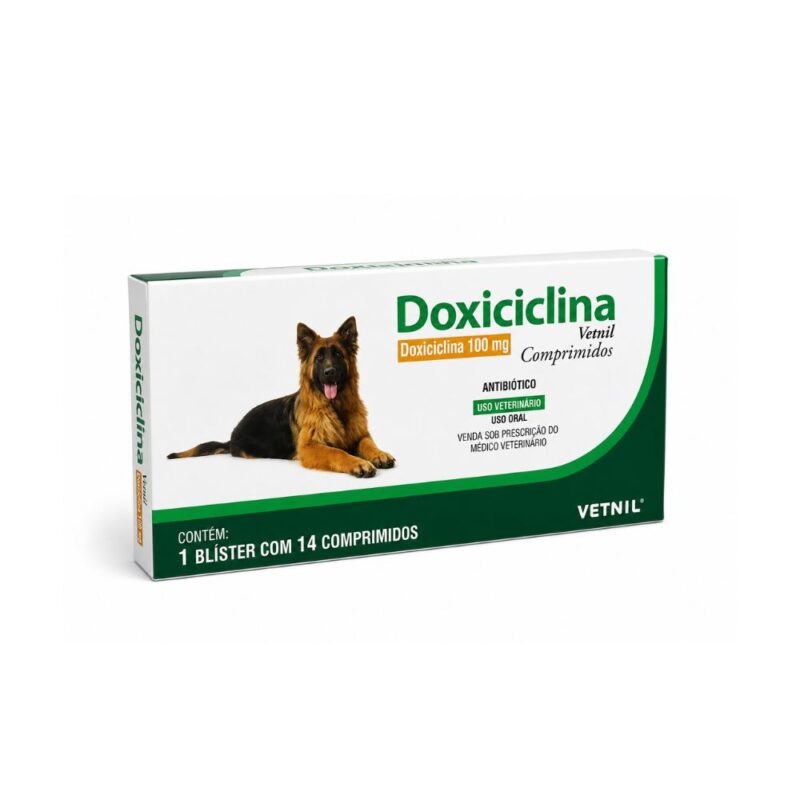 Doxiciclina Vetnil 100Mg com 14 comprimidos