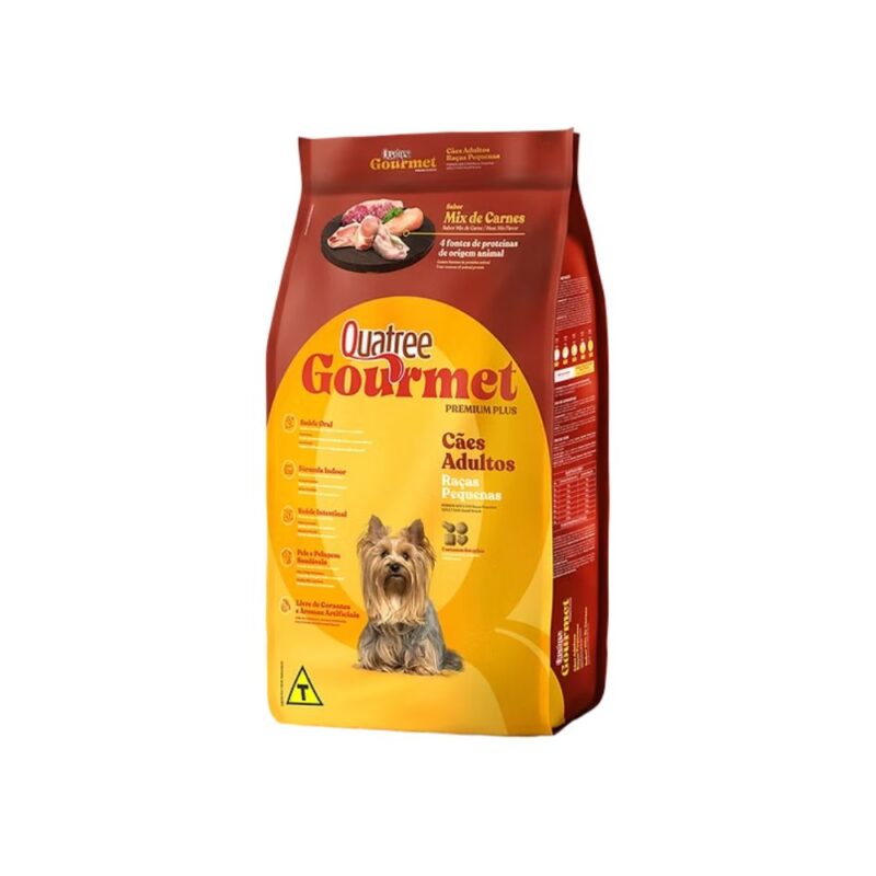 Ração Quatree Gourmet Cães Adultos Raças Pequenas 10,1Kg
