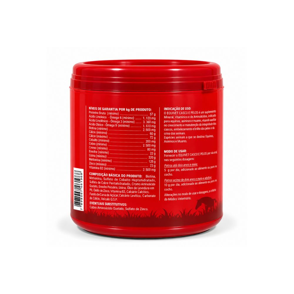Equivet Casco e Pelo 500g Equivet Casco e Pelo 500g