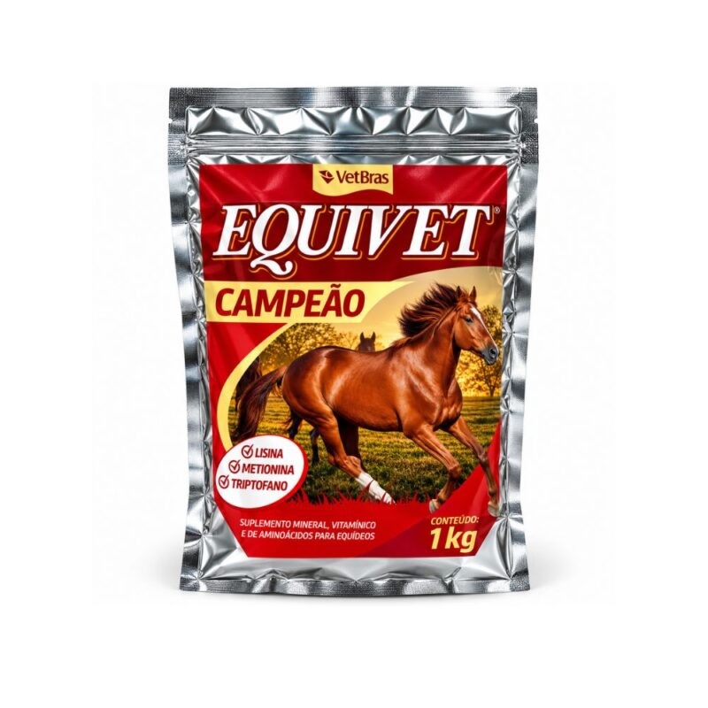 Suplemento para Equinos Equivet Campeao 1Kg Suplemento para Equinos Equivet Campeao 1Kg